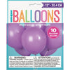 Balloons - Latex, Lavender, 12", 10 Count