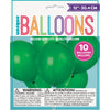 Balloons - Forest Green, 12", 10 Count