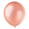 Balloons - Latex, Rose Gold, 12", 8 Count