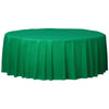 84" Festive Green Flannel-Backed Table Cover