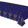 Table Cover - Plastic, Hanukkah Joy, 54" x 102"