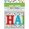 Banner Kit - Foil, Rainbow Polka Dots, 12 Ft