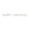 Banner Kit - Foil, Iridescent, "Happy Birthday", 7.25 Ft