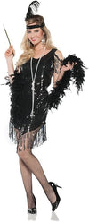 Adult Black Flapper Costume