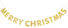 Banner Kit - Gold Glitter, "Merry Christmas", 9'