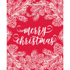 Gift Bag - Large, Red and White Merry Christmas