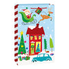 Gift Bag - Jumbo, Colorful Santa