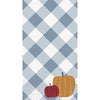 16 Pumpkin & Gingham Guest Napkins