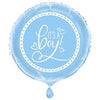 Blue Hearts Baby Shower Balloon 18"