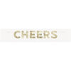 Modern Christmas "Cheers" Goil Foil Banner