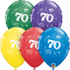 70th Birthday Latex Balloons, 50 Count Assorted