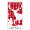 Table Cover - Plastic, Plaid Deer, 54" x 84"