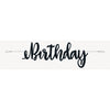 Banner Kit - Black, "Happy Birthday", 7'