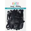 Banner Kit - Black, "Happy Birthday", 7'