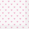 Napkins - Beverage, Pink Hearts, Baby Shower, 16 Count