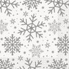 Napkins - Lunch, Silver Snowflakes