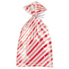 Red Striped Cellophane Bags