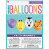 Balloon Activity Kit - Latex, Make Your Own Animal Safari, 12", 4 Count