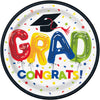 8 Letter Balloon Graduate 9" Plates