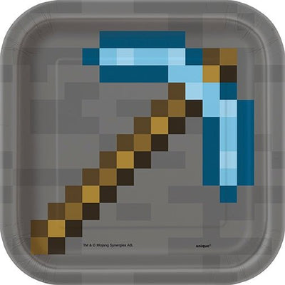 8 Minecraft 7" Square Plates