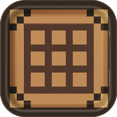 8 Minecraft 9" Square Plates