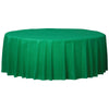 84" Festive Green Flannel-Backed Table Cover