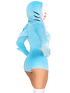 Dress - Cozy Shark, with Shark Fin Detail & Shark Teeth Hood, Gray