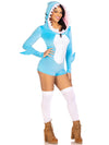 Dress - Cozy Shark, with Shark Fin Detail & Shark Teeth Hood, Gray