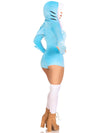 Dress - Cozy Shark, with Shark Fin Detail & Shark Teeth Hood, Gray