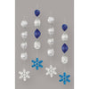 Hanging Decoration - Foil Snowflake, 4 Count