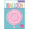 Balloon - Foil, Pink Hearts, Baby Shower, Round, 18"