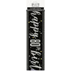 Banner - Black & Silver Glitz 80th Birthday