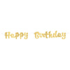 Banner Kit - Gold Script "Happy Birthday"