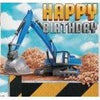 Big Dig ConstruCountion Birthday Luncheon Napkin