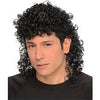 Black Curly Mullet Wig