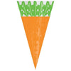 Cellophane Bags - Carrot Cone, 20 Count