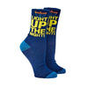 Chanukah Socks,Light Up The Night,Cotton Blend,Adultcrew,14"