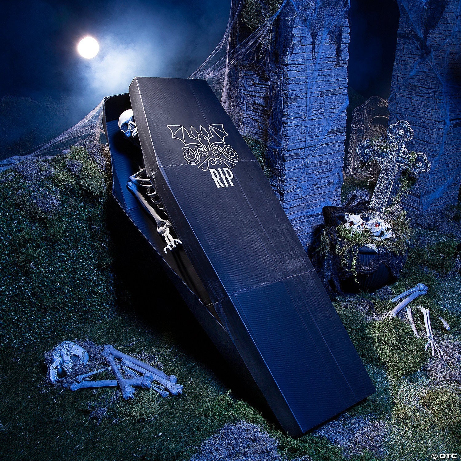 Skeleton Box Pvc Coffin Skeleton Box – Party Stuff
