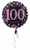 Happy Birthday 100 Pink 18" Foil