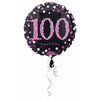 Happy Birthday 100 Pink 18" Foil