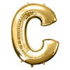 Foil Balloon - Jumbo Gold Letter C