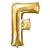 Foil Balloon - Jumbo Gold Letter F