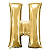 Foil Balloon - Jumbo Gold Letter H