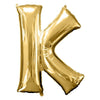 Foil Balloon - Jumbo Gold Letter K