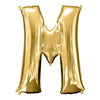 Foil Balloon - Jumbo Gold Letter M