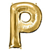 Foil Balloon - Jumbo Gold Letter P