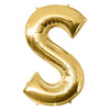 Foil Balloon - Jumbo Gold Letter S