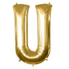 Foil Balloon - Jumbo Gold Letter U