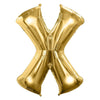 Foil Balloon - Jumbo Gold Letter X