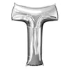 Foil Balloon - Jumbo Silver Letter T